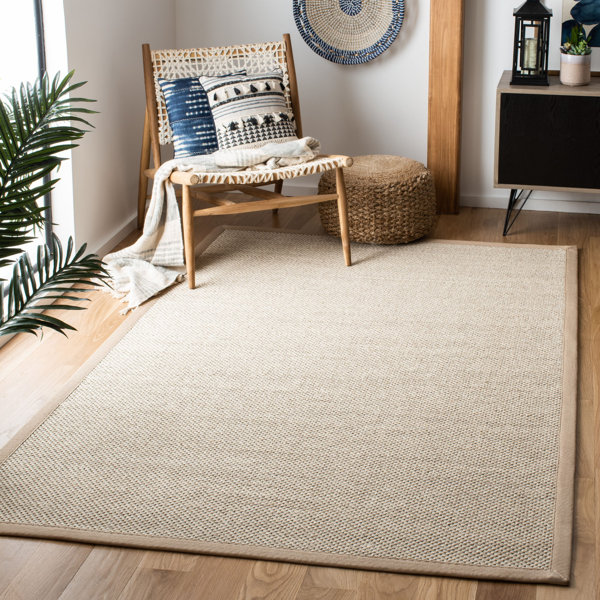 Highland Dunes Torbin Machine Woven Power Loomed Jute Sisal Marble